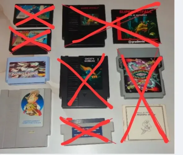 Cartuchos NES 8 bits