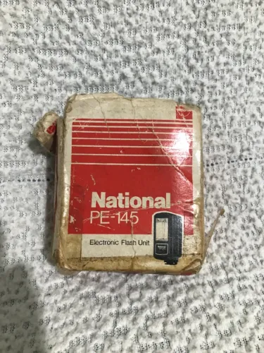 Flash National PE-145 na caixa original Made in Japan