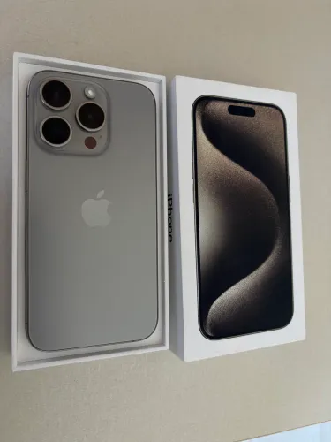 iPhone 15 Pro 256GB Titanium Natural | Caixa Original | Excelente Estado