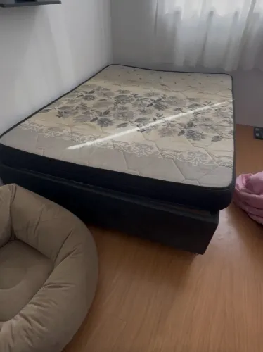 Cama box casal com colchão 