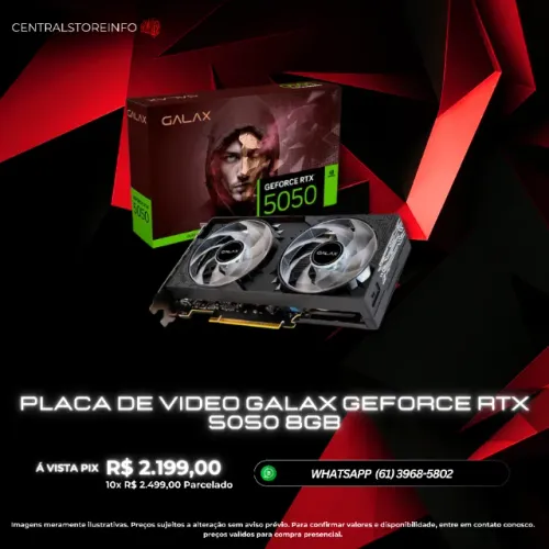 PLACA DE VIDEO RTX 5050 8GB NVIDIA GALAX