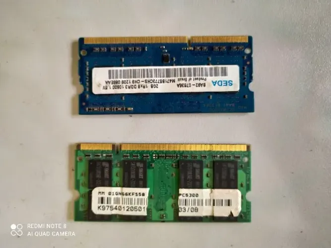 Memorias ram de notebook ddr3