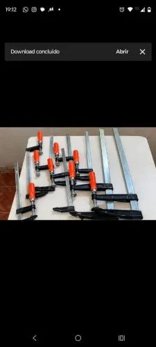 Sargento tipo f. Novos 8 peças