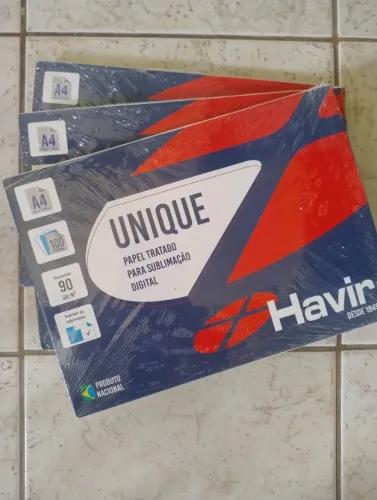 Papel Sublimatico Havir Unique A4 90g (Azulão) - Pct 100 Fls