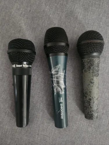 3 Microfones Dinâmicos