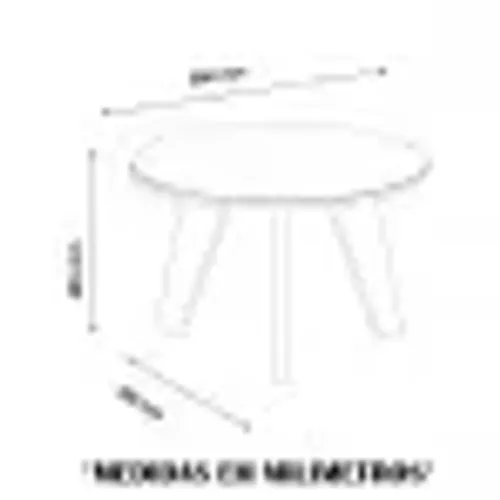 MESA CENTRO ARTELY ESPANHA OFF WHITE