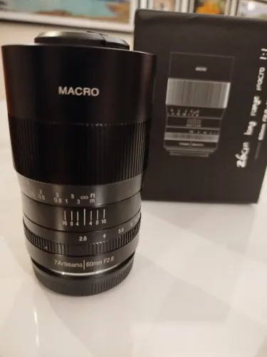 Lente 7Artisans 60mm f/2.8 Macro 1:1 nova para Sony E-Mount