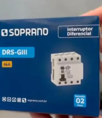 Disjuntor trifásico DRS 63a soprano