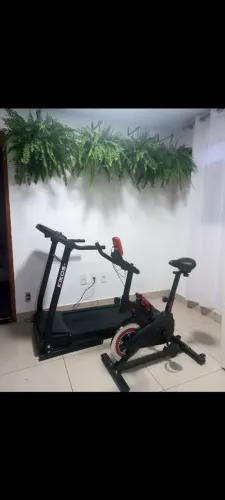 Vendo esteira da marca KIKOS 120 quilos e bike sei nova