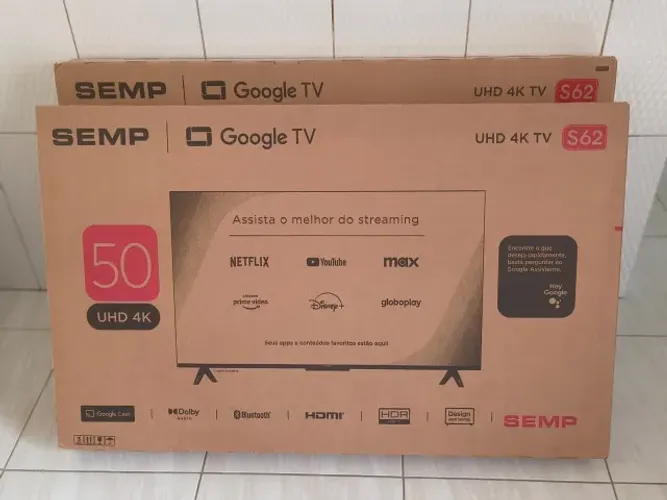 Smart TV Semp 50 Polegadas 4K - Nova Lacrada com Nota Fiscal