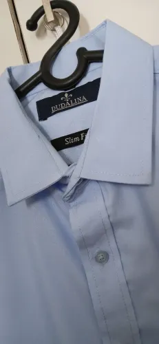 Camisa social Dudalina - poliéster/algodão