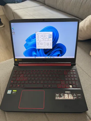 Notebook Acer Nitro 5 - Intel I7 9750H - 24 GB de RAM - Geforce GTX 1650