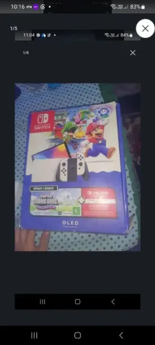 Nintendo switch oled d.es.b.l.o.q.u.e.a.do com caixa