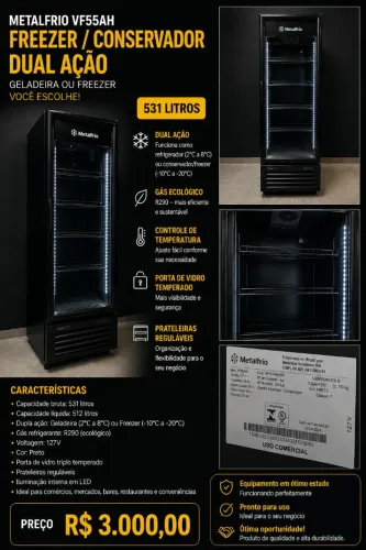 Freezer Metalfrio Vertical All Black