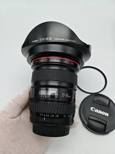 Lente Canon EF 17-40mm f/4L USM Lente Grande-angular Série L 90% Nova