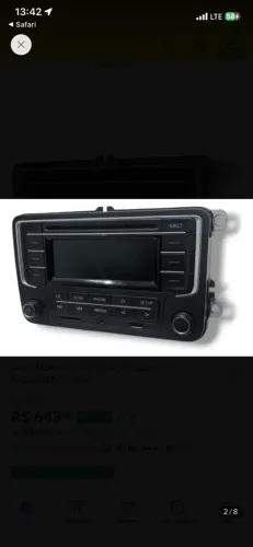Radio Com Cd Mp3 Entrada Usb Vw Vw Gol 2017 