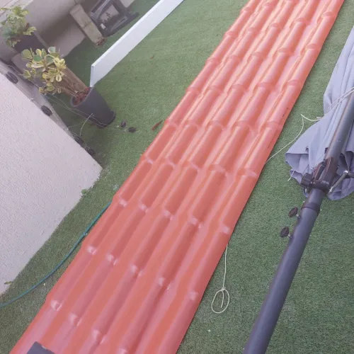 Telha pvc colonial 5metros por 0.88 largura.sem uso