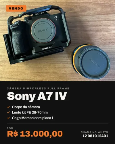 Sony A7IV , A74 + Lente
