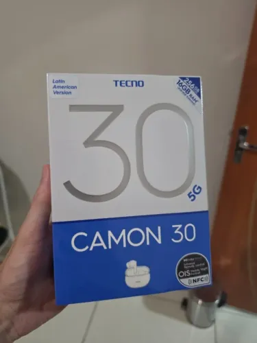 Smartphone TECNO CAMON 30 5G 256GB + Fone Bluetooth Original TECNO - Novo Lacrado