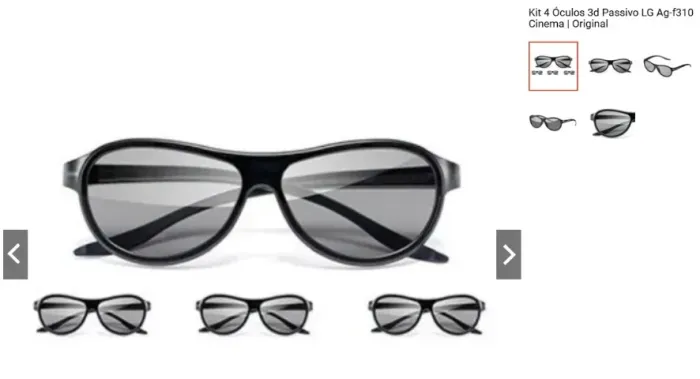 Kit 4 Óculos LG 3d Glasses AG-F310 Cinema