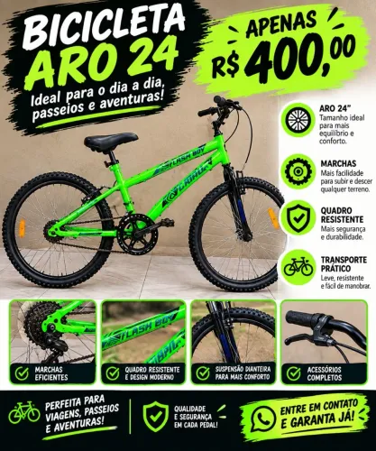 Bicicleta semi nova