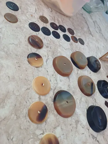 Jogo de botão de chifre de boi