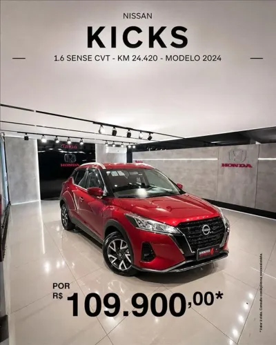 Nissan Kicks Sense 1.6 16V Flex AUT 2024