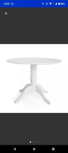 Tampo de mesa de madeira maciça.
