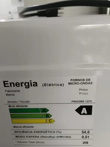 Microondas Philco 20L - para peças - funciona bem, mas tem pontos de ferrugem 