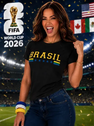 Camisa BRASIL veste até o 42