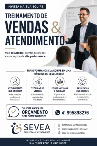 Treinamento para equipes de vendas e atendimento