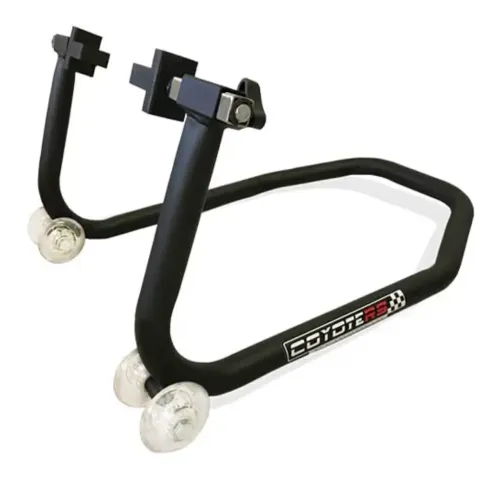 Cavalete Traseiro Coyote Top para Motos Sem Suporte/Slider de Balança - Preto