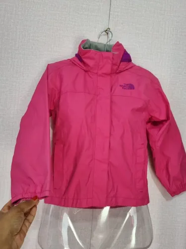corta vento the north face infantil rosa