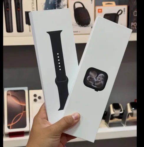 APPLE WATCH SÉRIES 11 46MM JET BLACK (NOVO) LACRADO LOJA FÍSICA + NOTA FISCAL (ÚLTIMO)