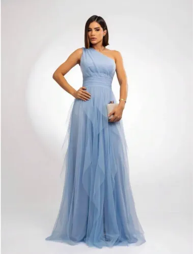 Vestido de Madrinha Azul Serenity