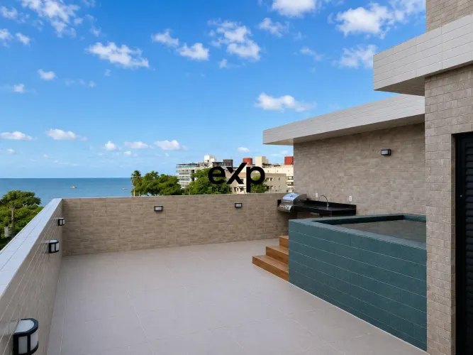 VENDA | COBERTURA NOVA NO BESSA | 110,8m² | 2 QUARTOS | 1 SUÍTE | VISTA MAR | 50 METROS DA
