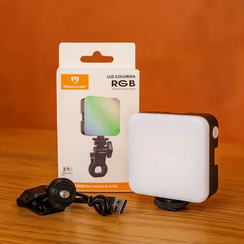 Luz LED Portátil para Vídeo RGB ZB03 H?Maston