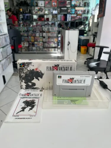 JOGO FINAL FANTASY VI (JPN) NA CAIXA SEMINOVO - SUPER FAMICOM