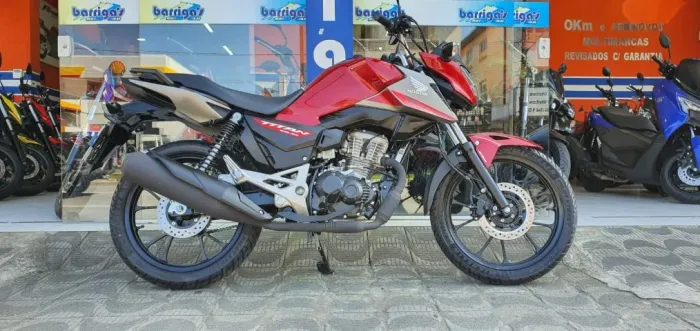 Honda Cg 160 Titan Abs 2026 Vermelha km Emplacada.