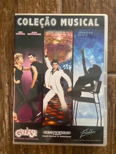 Dvd Triplo Grease, Os Embalos De Sábado A Noite, Flashdance