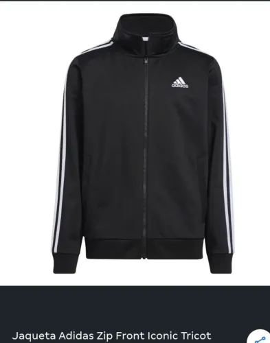 Jaqueta adidas juvenil original tamanho 18/20 anos