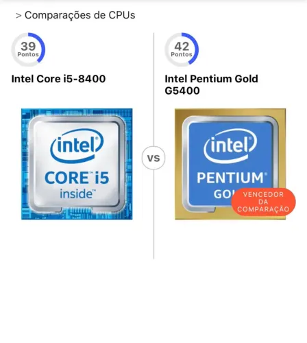 Processador Pc / computador Petium gold 8 Geracao G5400