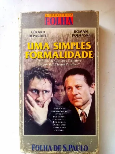 Uma simples formalidade vhs gerald depardieu roman polanski