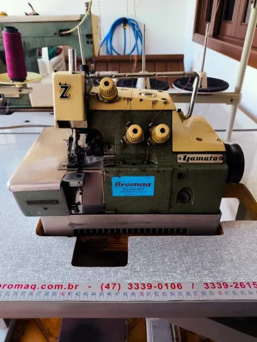 Máquina Overlock Industrial Yamato Completa com Mesa