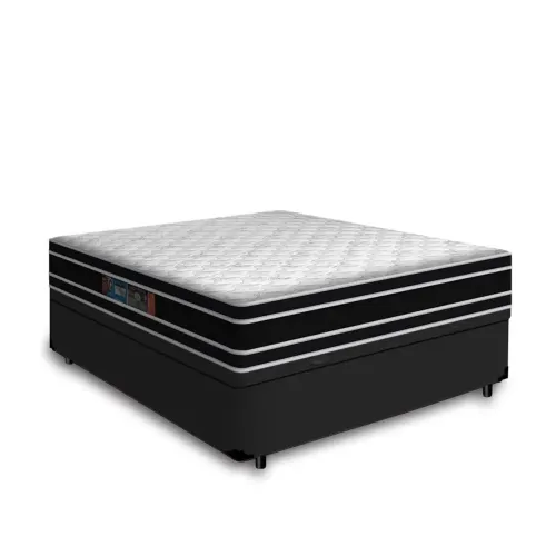 Linda Cama Box Casal CASTOR D33 Duble Face