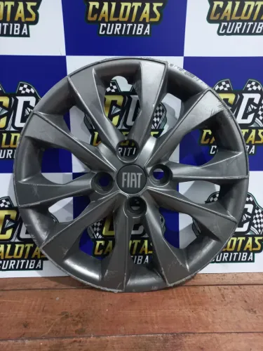 Calota Fiat Mobi aro 14 grafite original usada. R$39,00 a calota. Disk entrega 