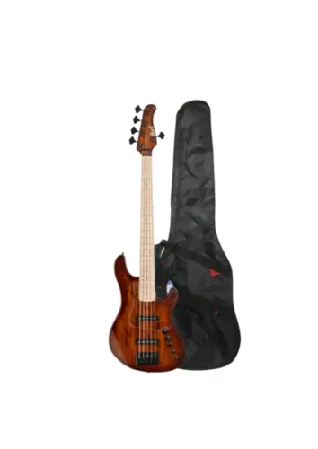 Baixo Cort GB-Fusion 5 | 5c | Ativo | JJ | Antique Brown Burst (ABB) + BAG CAPA DE BAIXO C