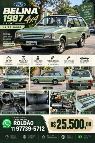 Ford Del Rey L 1.8 / 1.6 2P E 4P 1987