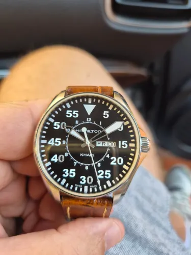 Relogio Hamilton Khaki Aviation Pilot Quartz 41mm