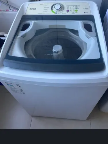 Máquina de lavar roupas cônsul 12kgs cesto em inox. 